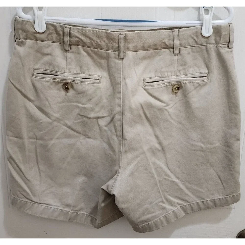 Lot of 3 Lands' End Traditional Fit Chino Shorts Size‎ 34 100% Cotton
